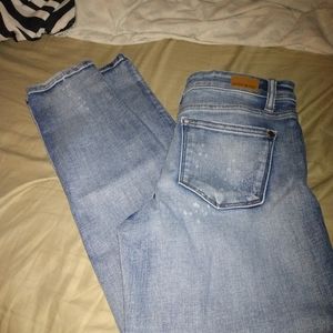 Judy Blue Distressed Bleach Splatter Boyfriend Jeans!!